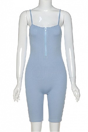 Zipper Halter Belt Shorts Jump ...