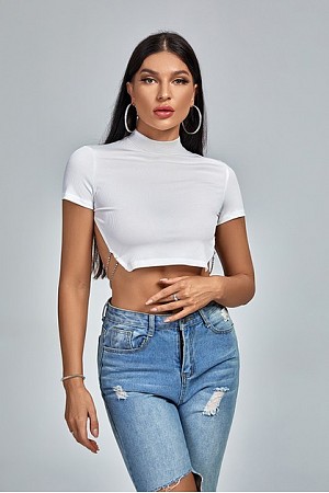 Short-sleeved backless chains  ...