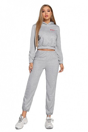 Letter Print Hoodie Sweatpants ...
