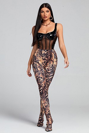 High waist Printed Leggings