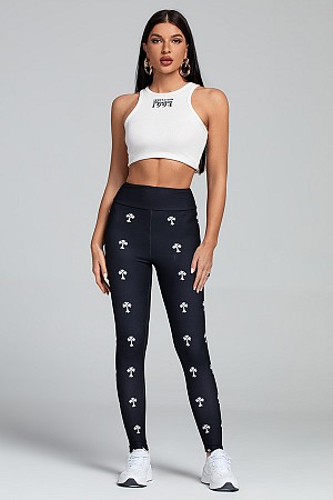 Printed high Waist Tight Pants