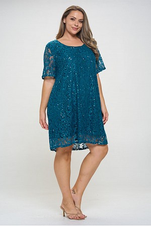 Short Sleeve Knit Dress