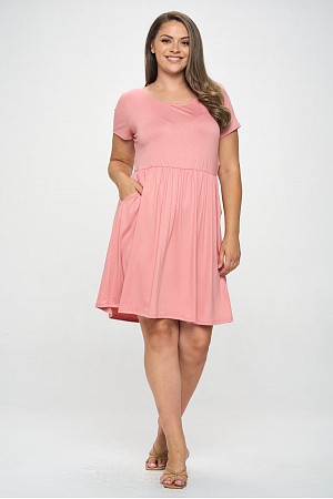 SHORT SLEEVE KNIT POCKET SHIFT ...