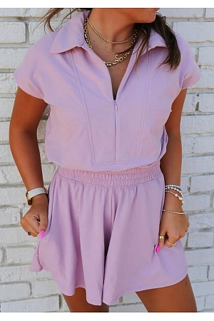 Bouquet Short Sleeve Zipper Co ...