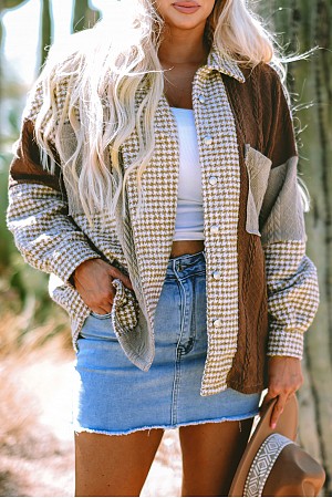 Houndstooth Color Contrast Tex ...