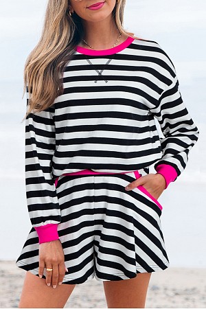  Contrast Ribbed Banding Long  ...