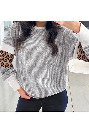 Leopard Print Colorblock Patch ...