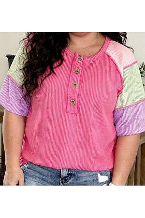  Twisted Rib Color Block Patch ...