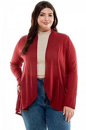 PLUS-Women's Long Sleeves Ruff ... PLUS-Women's Long Sleeves Ruff ...