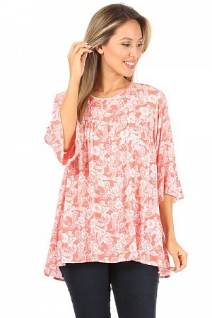 Printed 3/4 sleeve top Printed 3/4 sleeve top