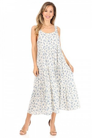 Floral print maxi dress