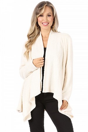 Plus size soft popcorn draped  ...